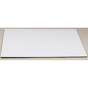 Bølgepapark 415x615 mm, BC-flute 7 mm, hvid/brun, 25 stk