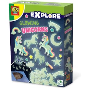 Leuchtsticker SES Creative Einhörner, 24 Motive, selbstklebend