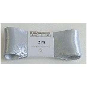 Geschenkband GOLDINA Doppelsatin, 40mm x 3m, silber