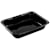 Plastbakke Færch 1-rums 1235 ml, sort PET 227x178x43 mm, 416 stk