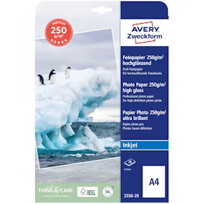 Fotopapper 250g p.gloss 20/fp