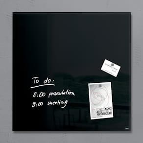 Magnettafel Sigel Artverum Glas, schwarz