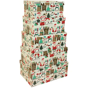 Geschenkkarton PBS Weihnachten Kinder, rechteckig, 6 Größen, mehr