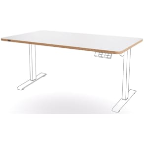 Bordsskiva LEITZ 140x80cm vit