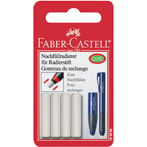 Ersatzradierer Faber-Castell Eraser Pen, weiß, 6 x 6 x 30 mm