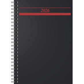 Spiralbuchkalender RIDO Timing I 2026, Tagebuch, schwarz