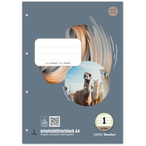 Arbeitsblock Staufen Style, A4, 50 Blatt, ECF, 70 g/m²