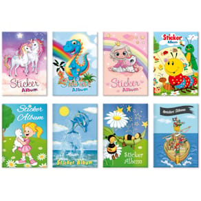 Stickeralbum HERMA, A5, sortiert, 16 Seiten, bunt