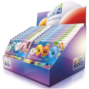 Luftballon KARALOON Motivballons, Thekendisplay, 30 Beutel