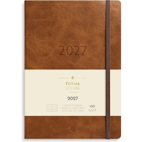 Burde Kalender Agency Forma A5 Deluxe 2027 brun