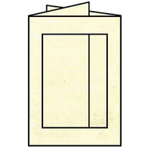 Passepartoutkarte Rössler Paperado, B6, chamois