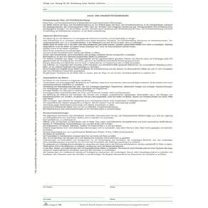 Mietvertrag RNK, A4, 10 Stück