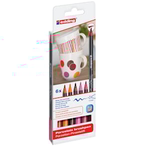 Porzellan-Pinselstifte edding Brushpen, 6 St.