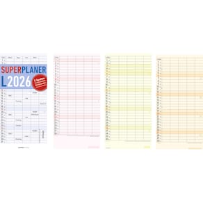 Familienkalender Alpha Edition XL, 5 Spalten, 2026
