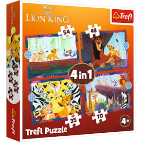 Puzzle Trefl 4-in-1 Brave Lion King