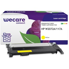 Toner WECARE HP W2072A 117A 1K gul