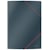 Elastomap Leitz Cosy, 3 kleppen, karton, A4, grijs