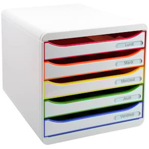 Schubladenbox Exacompta Big Box+, we/hk/we