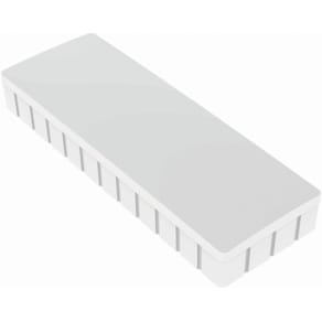 Magneet MAUL Solid, rechthoek 54x19 mm, trekkracht 1 kg, doos