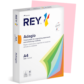 Färgat kopieringspapper Rey Adagio A4 80 g 500/fp Pink