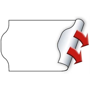 Prisetiketter METO permanent hvid 32x19 mm, 5 stk