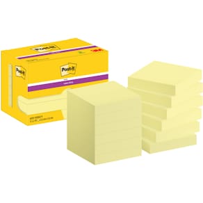 Haftnotizblock Post-it Super Sticky, 47,6 x 47,6 mm, 90 Blatt, PE