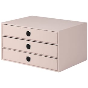 Schubladenbox Rössler Soho, powder, 3 Schübe (A4)