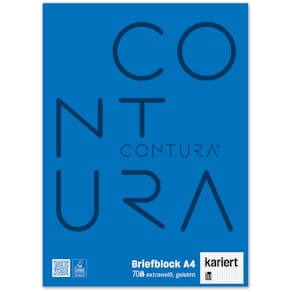 Briefblock URSUS STYLE, A4, 50 Blatt, kariert