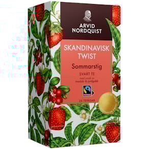 Te Skandinavisk Twist Sommerstivej sort te 25-pak