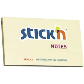 Selvklæbende notes BNT gul 127x76 mm, 12 stk