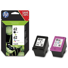 HP 62 black & color ink (sampack)