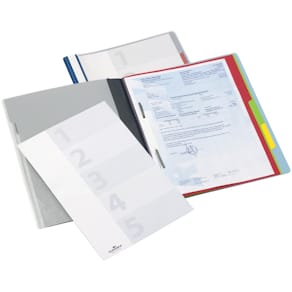 Organisatiehechtmap Durable Divisoflex, 5 vakken, blauw, A4