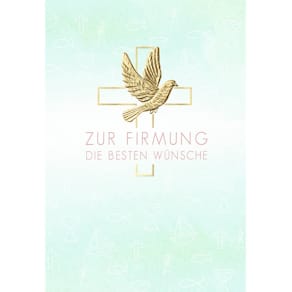 Grußkarte Noname Firmung, bunt, mit Umschlag