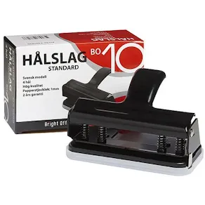 Hålslag B010 svart, 10 ark