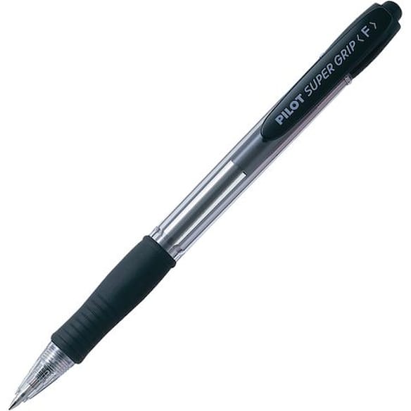 Kulepenn PILOT Supergrip F sort 12st