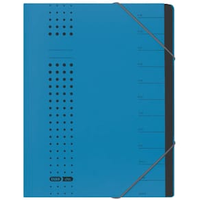Ordnungsmappe Elba Chic A4, 12 Fächer, blau