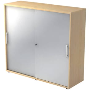 Schiebetürenschrank Hammerbacher 1753S RE, ahorn/silber