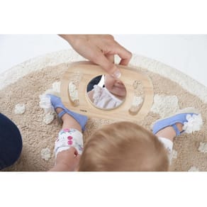 Spegel med handtag