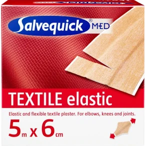 Plåster SALVEQUICK textil 5mx6cm