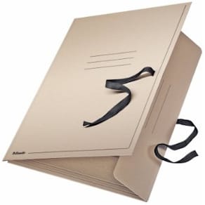 Ritningsmapp A2 3 klaff  brun