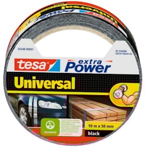 Gewebeklebeband tesa extra Power Universal, 50 mm x 10 m, schwarz
