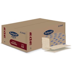Håndklædeark BulkySoft Havana 2-lags, brun 235x240 mm, 3750 stk