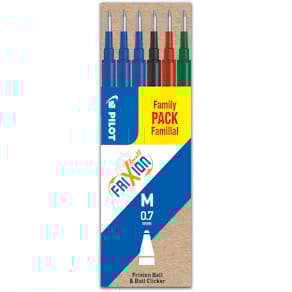 Refill PILOT Frixion 0,7mm 4 färger 6/fp