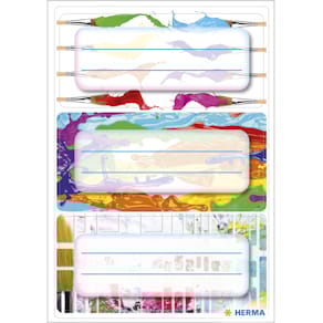 Schuletiketten HERMA, bunt