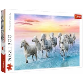 Puzzle Trefl Galoppierende weiße Pferde, 500 Teile (Erwachsene)
