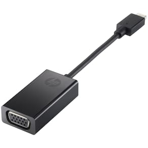HP - Extern videoadapter - USB-C - D-Sub - svart