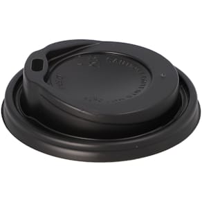 Becherdeckel STARPAK, für To-go-Trinkbecher, 100 St., schwarz