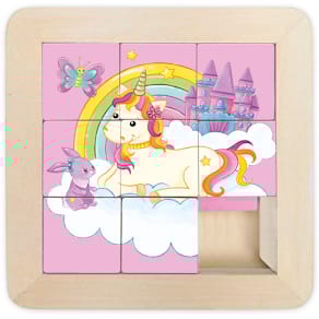 Schiebepuzzle TRÖTSCH, Holz, Einhorn