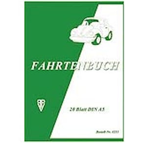 Fahrtenbuch PVP, A5, 20 Blatt