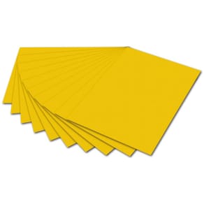 Fotokarton Folia, 50x70 cm, goldgelb, 300 g/m², 10 Blatt